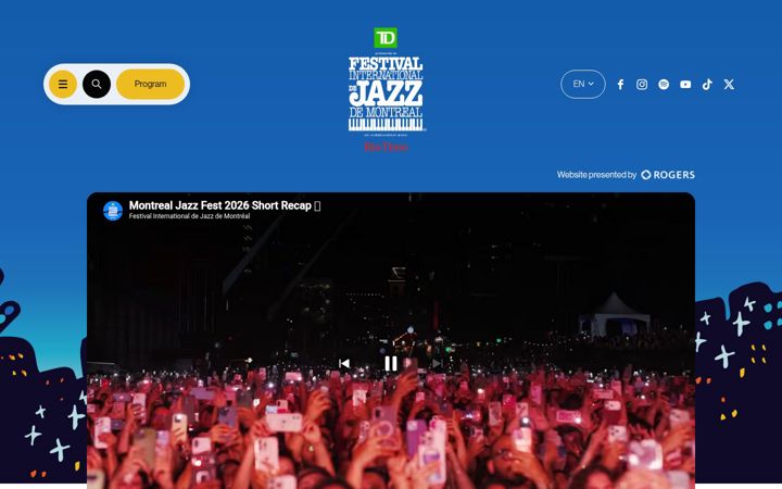 Screenshot of montrealjazzfest.com
