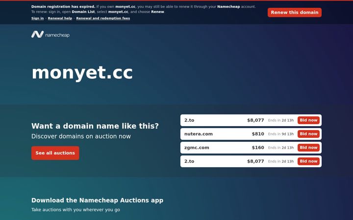 Screenshot of monyet.cc