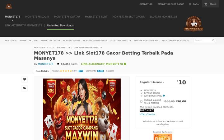 Skärmbild av monyet178.com