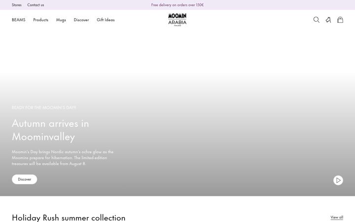Screenshot of moominarabia.com