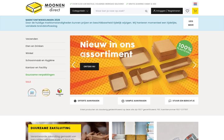 Screenshot von moonendirect.be