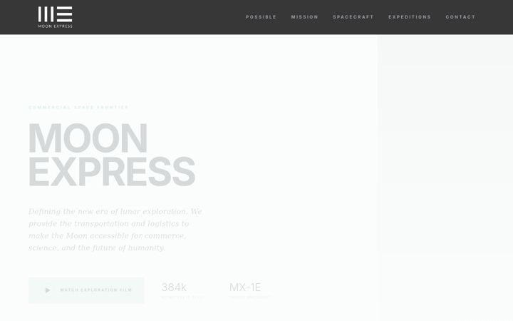 Screenshot ta' moonexpress.com