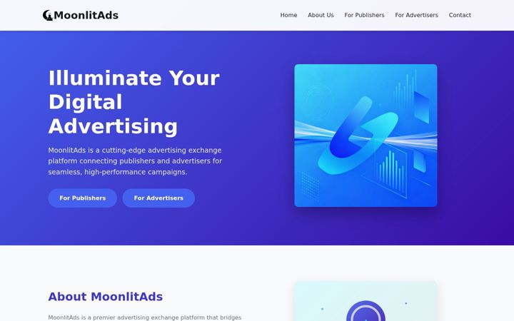 Screenshot of moonlitads.com