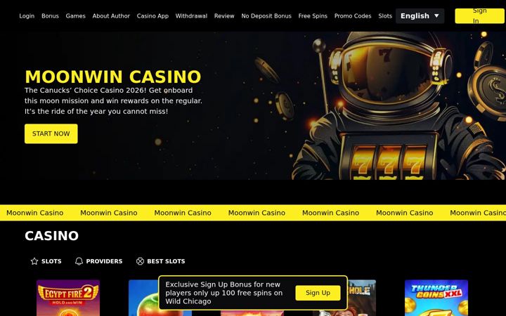 Screenshot of moonwining.com