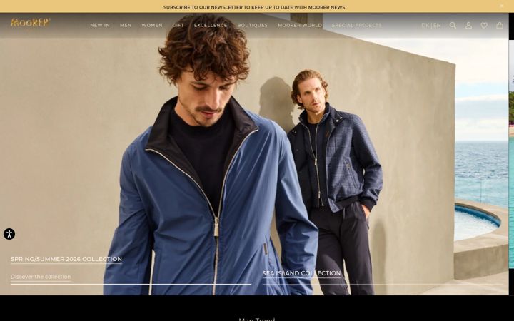 Capture d'écran de moorer.clothing