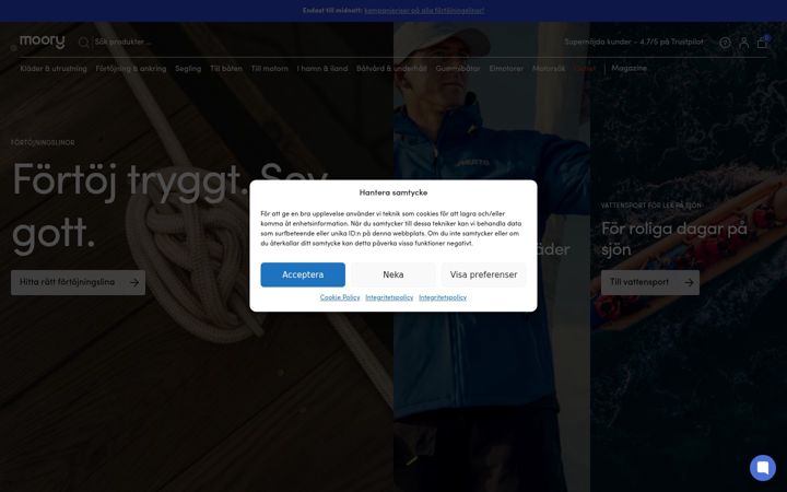 Screenshot of moory.se