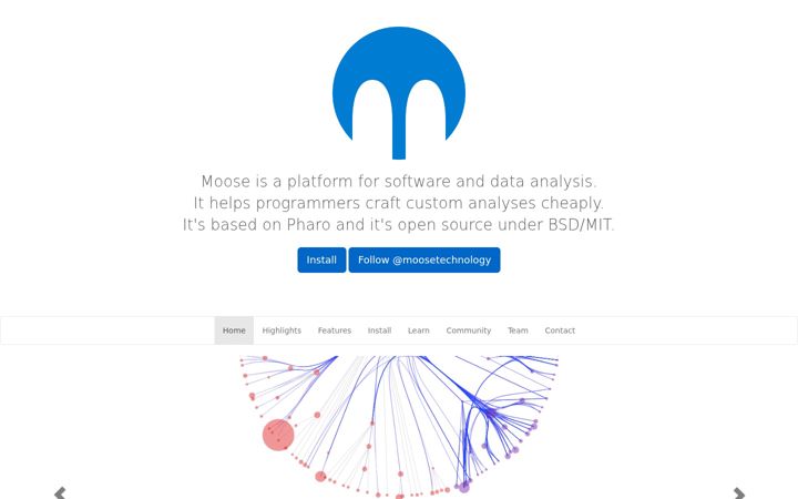 Captura de ecrã de moosetechnology.org