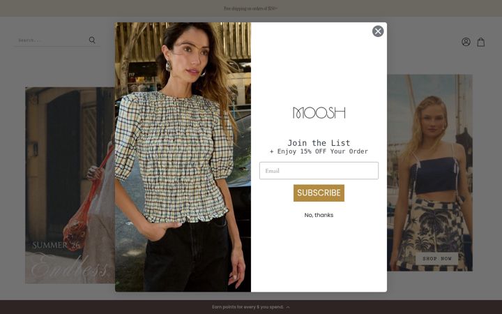 Screenshot of mooshshoppe.com
