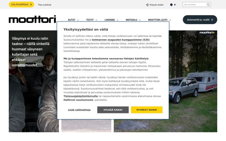 Screenshot of moottori.fi