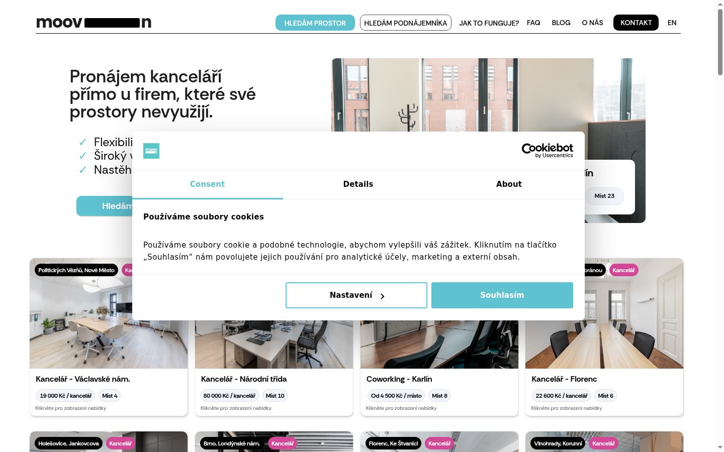 Zrzut ekranu banera zgody wyświetlanego przed jakąkolwiek interakcją