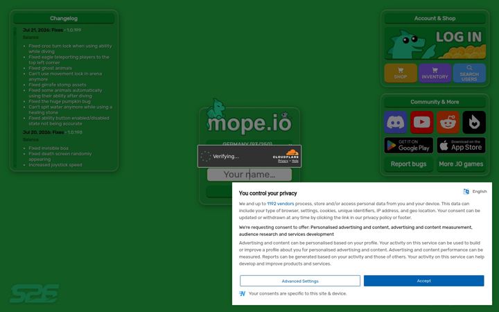 Screenshot of mope.io