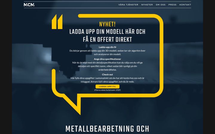 Captura de ecrã de moracontractmanufacturing.se