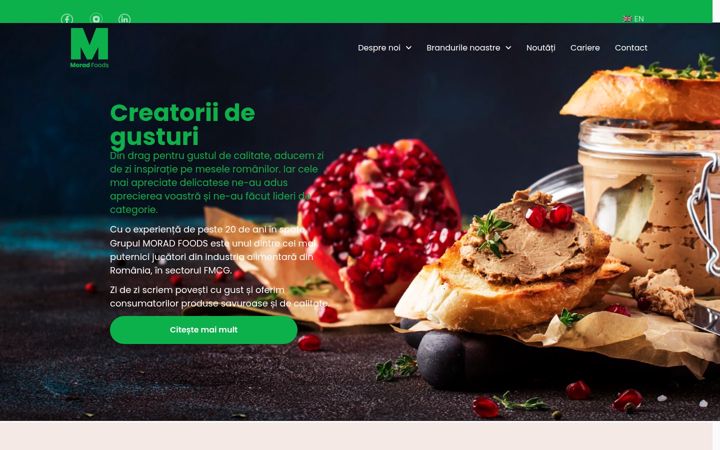 Skjámynd af moradfoods.com