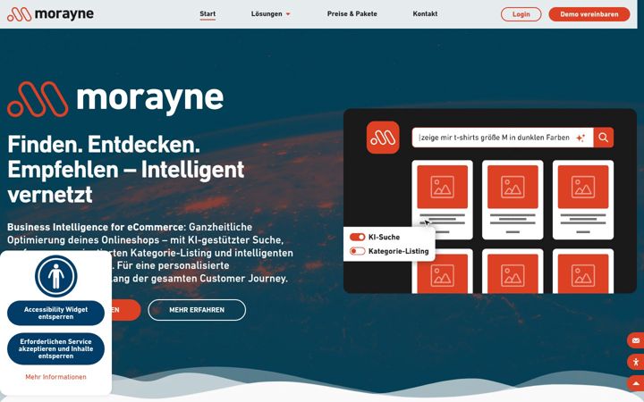 Screenshot of morayne.com