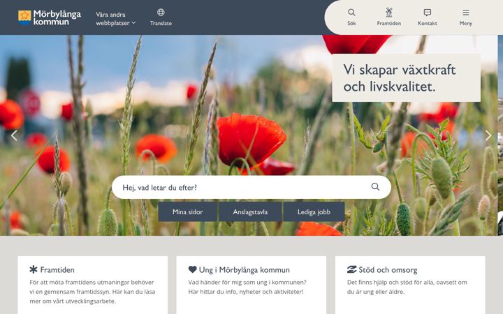 Screenshot of morbylanga.se