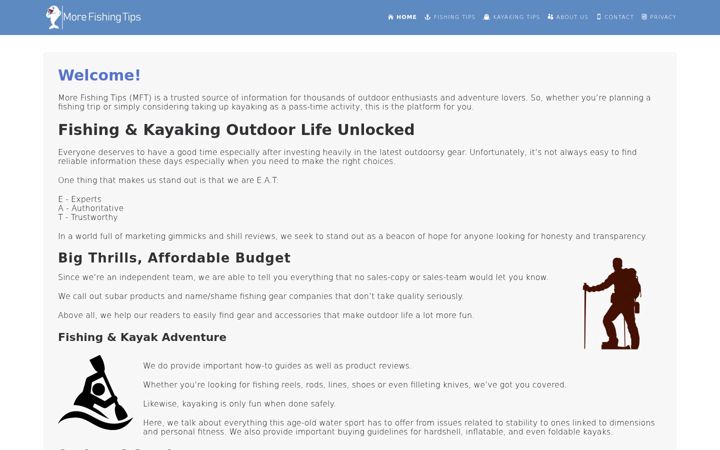 Screenshot of morefishingtips.com