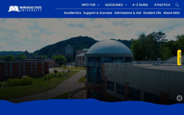 Screenshot of moreheadstate.edu
