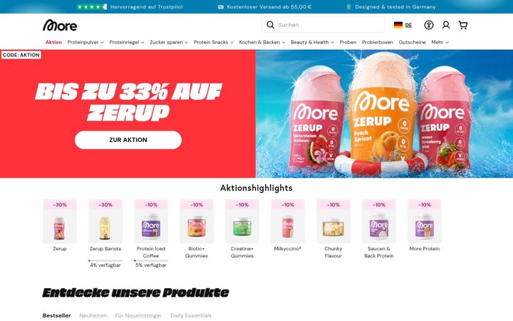 Screenshot of morenutrition.com