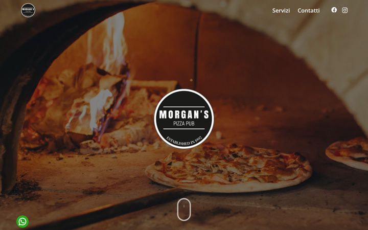 Ekraanipilt saidist morganspizzapub.it