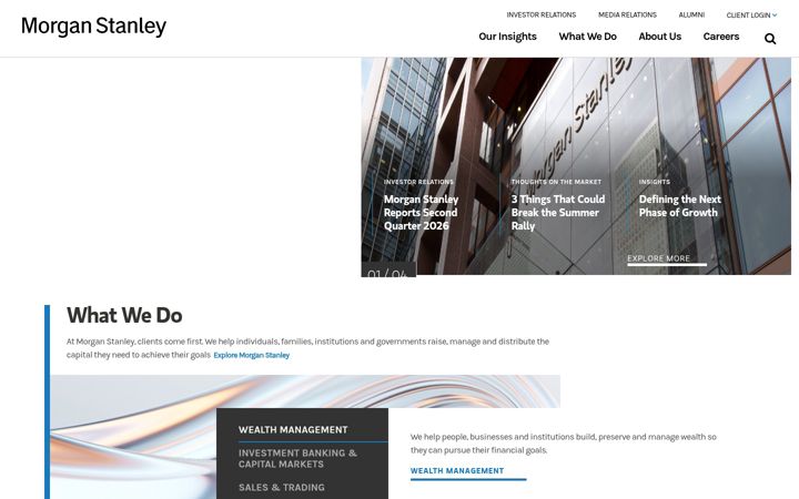 Skærmbillede af morganstanley.com