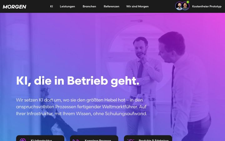Screenshot van morgen-beratung.de