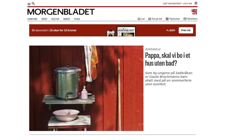 Screenshot of morgenbladet.no