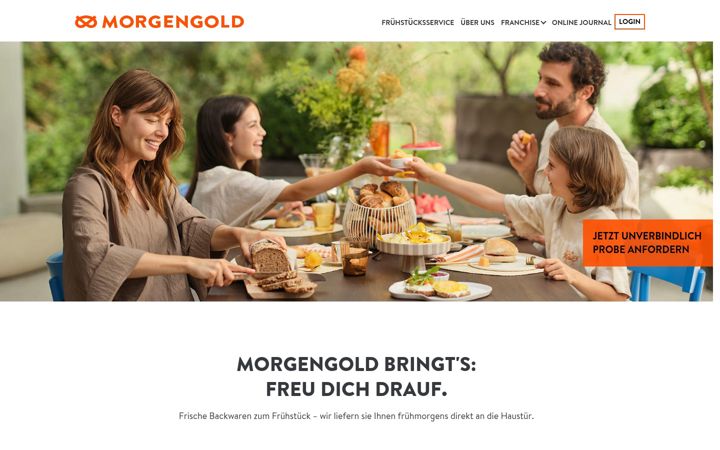 Screenshot of morgengold.de