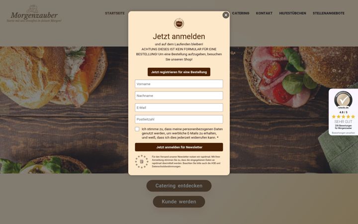 Screenshot von morgenzauber.com