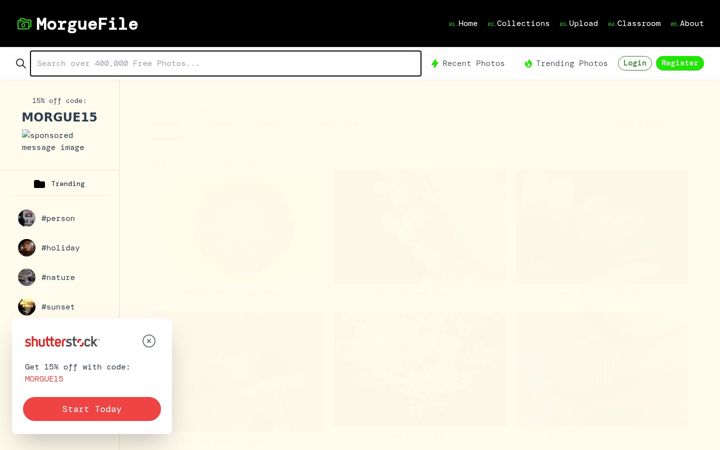 Screenshot ta' morguefile.com