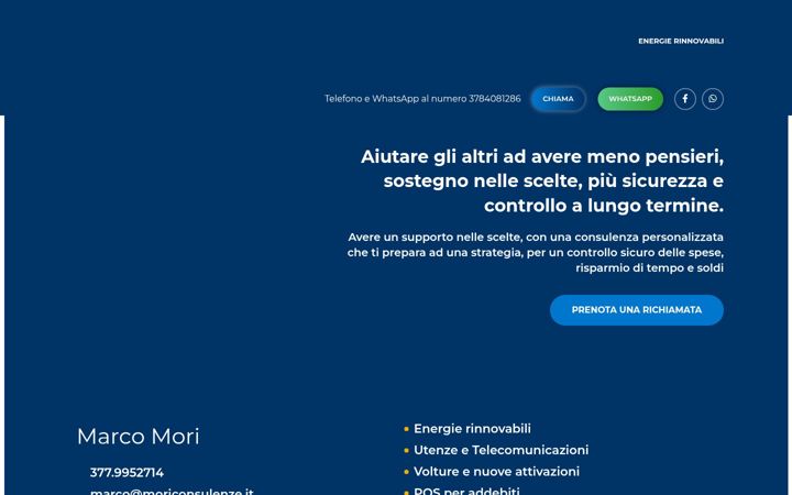 Screenshot of moriconsulenze.it
