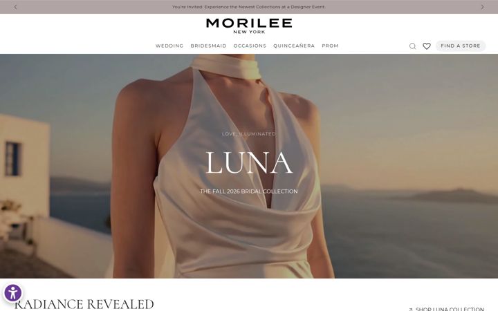 Screenshot di morilee.com