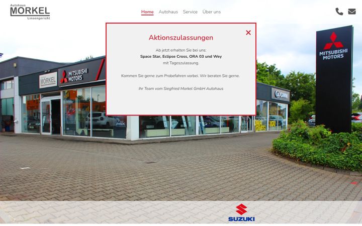 Screenshot di morkel-autohaus.de