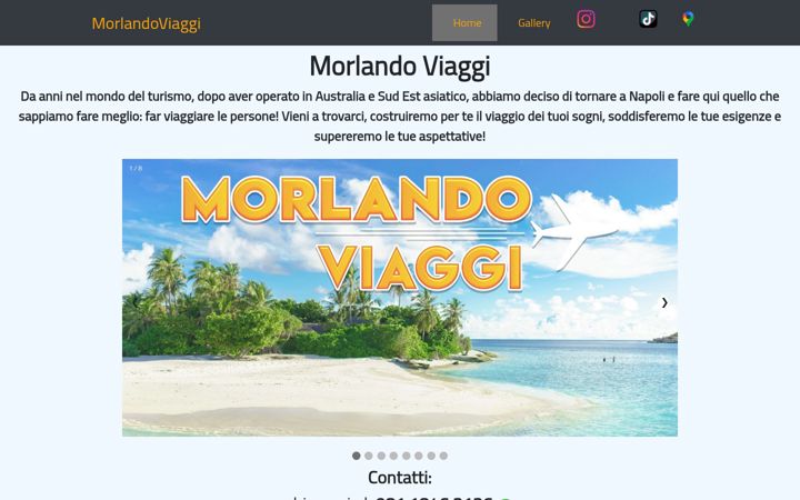 Ekrano kopija morlandoviaggi.com