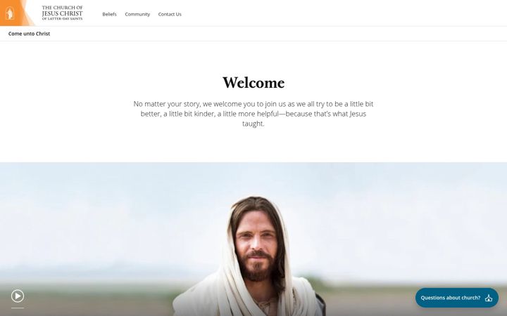Screenshot of mormon.org