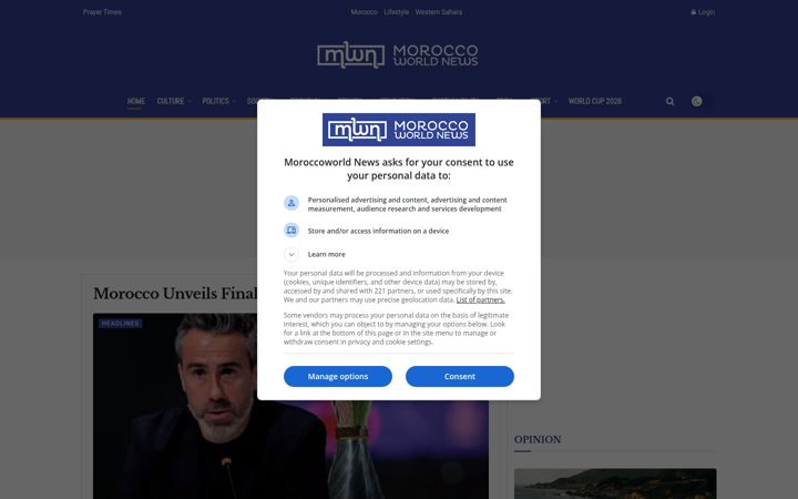 Screenshot ta' moroccoworldnews.com