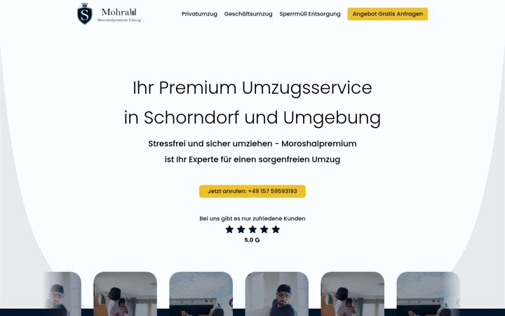 Ekraanipilt saidist moroshalpremium-umzug.de