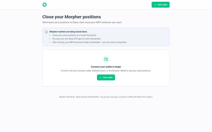 Screenshot of morpher.com