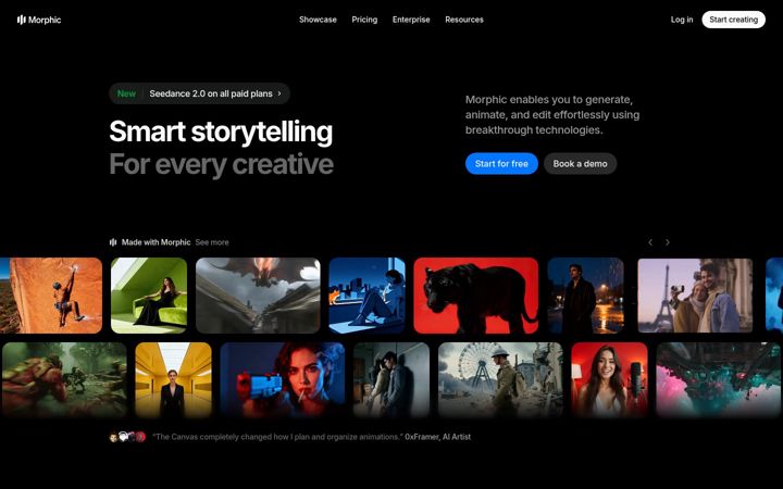 Screenshot of morphic.com
