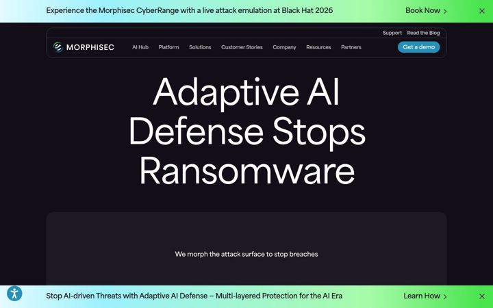 Screenshot of morphisec.cloud