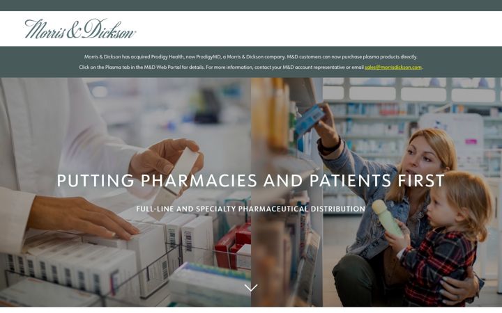 Screenshot of morrisdickson.com