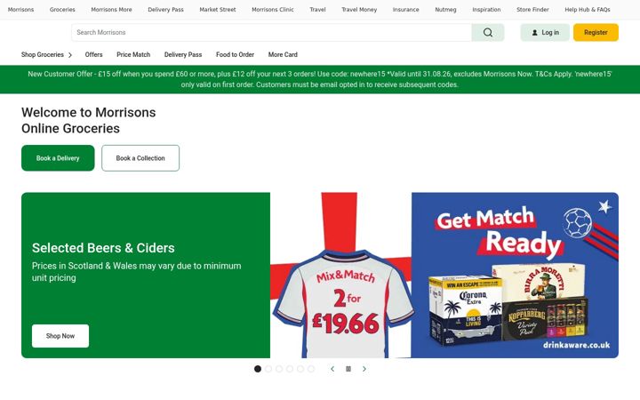 Screenshot ta' morrisons.com