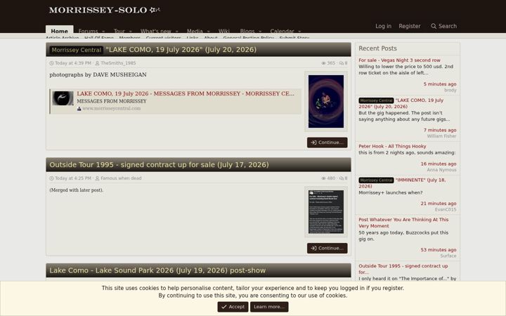 Screenshot of morrissey-solo.com