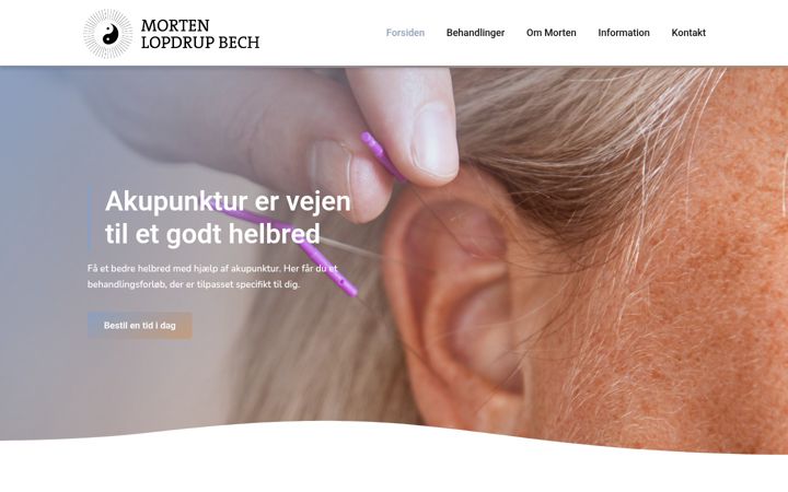 Skærmbillede af mortenlopdrup.dk