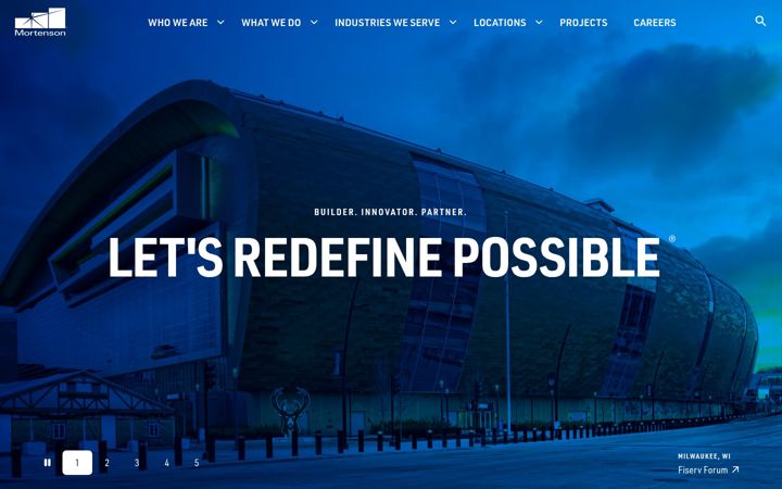 Screenshot of mortenson.com
