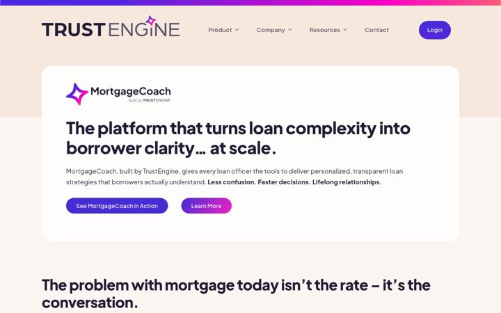 Screenshot of mortgagecoach.com