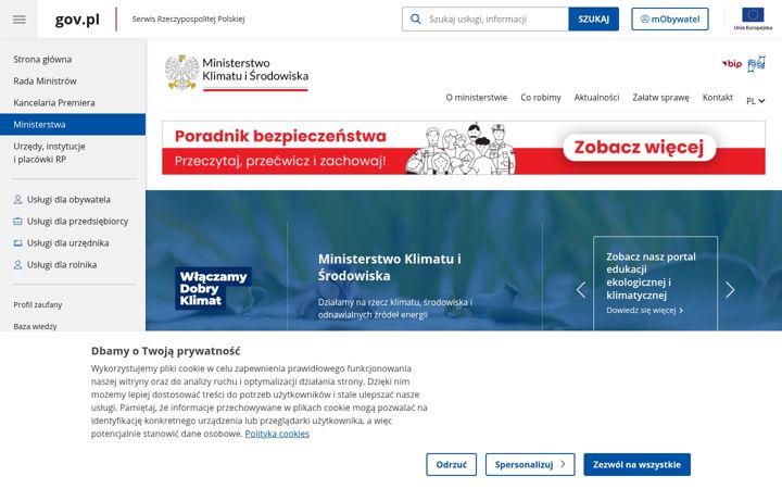 Captura de pantalla de mos.gov.pl
