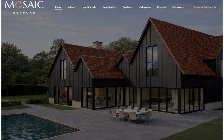 Screenshot ta' mosaicbespoke.co.uk
