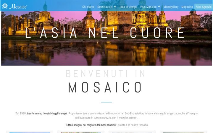 Snímek obrazovky mosaicotouroperator.it