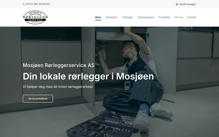 Screenshot of mosjoenror.no