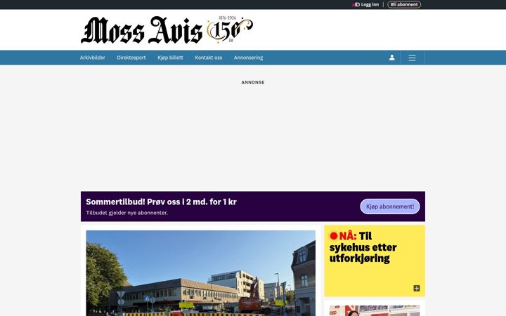 Screenshot of moss-avis.no